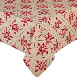 Christmas Dining & Entertaining>Kirklands Home Scandinavian Snowflake Tablecloth, 60x84 in.