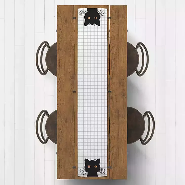 Halloween>Kirklands Home Scaredy Cat Table Runner, 72 in.