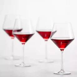 Kirklands Home Schott Zwiesel Pure Burgundy Wine Glass, Set of 6 Clear