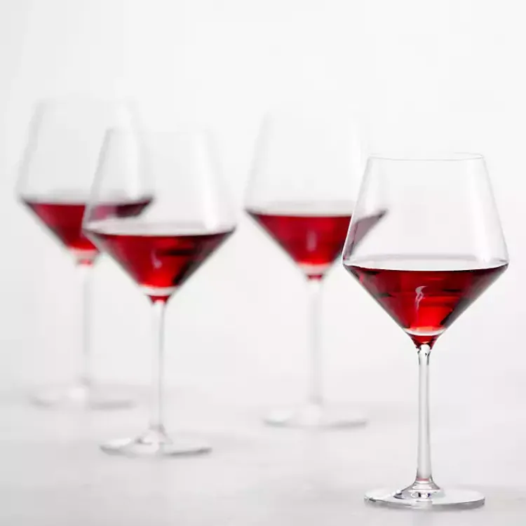 Kirklands Home Schott Zwiesel Pure Burgundy Wine Glass, Set of 6 Clear