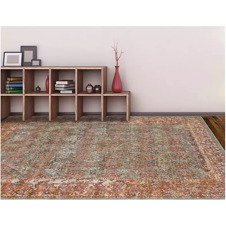 Kirklands Home Sea Blue Eaton Transitional Area Rug, 6x8