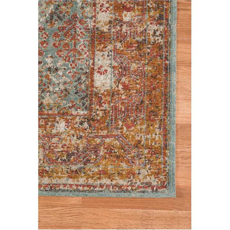 Kirklands Home Sea Blue Eaton Transitional Area Rug, 6x8