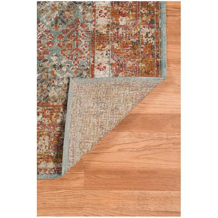 Kirklands Home Sea Blue Eaton Transitional Area Rug, 6x8