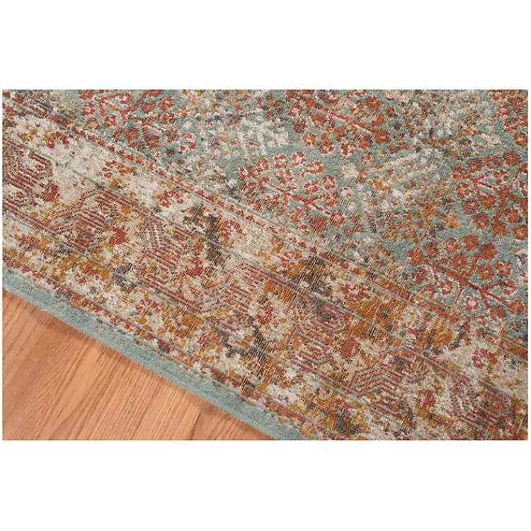 Kirklands Home Sea Blue Eaton Transitional Area Rug, 7x9 Online
