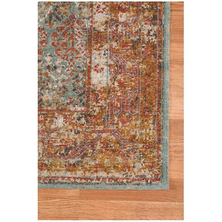 Kirklands Home Sea Blue Eaton Transitional Area Rug, 7x9 Online