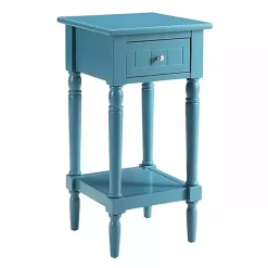 Kirklands Home Sea French Country Square Accent Table Blue Sale