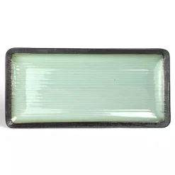 Kirklands Home Seafoam and Onyx Rectangular Serving Platter Online