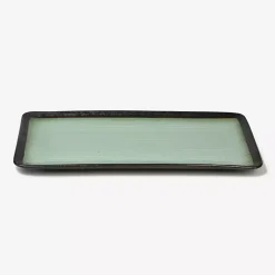 Kirklands Home Seafoam and Onyx Rectangular Serving Platter Online