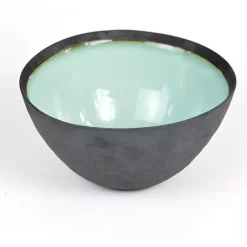 Kirklands Home Seafoam and Onyx Serving Bowl Hot