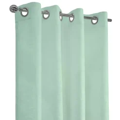 Kirklands Home Seafoam Boucle Sheer Curtain Panel, 108 in. Green Sale