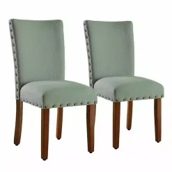 Kirklands Home Seafoam Parsons Chairs, Set of 2 Green Hot