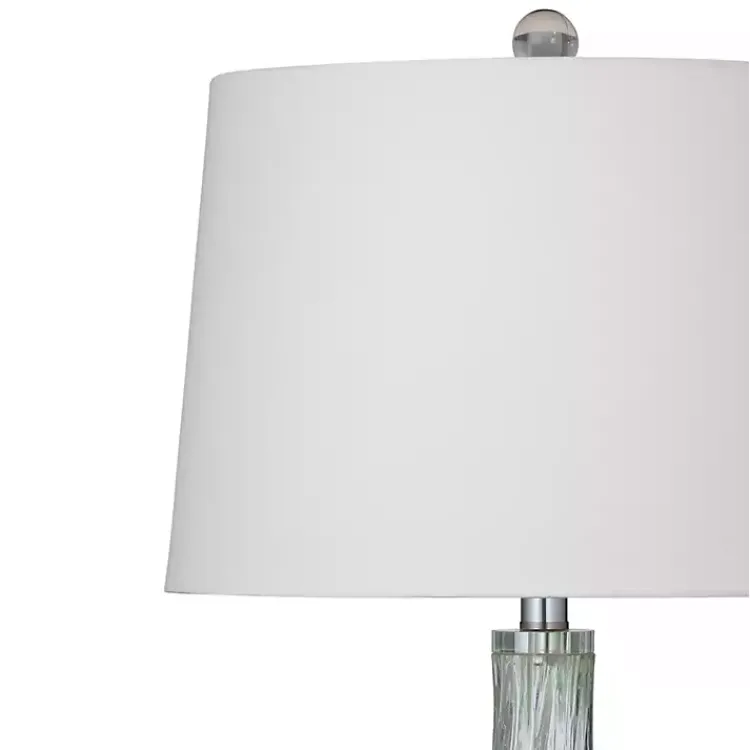 Kirklands Home Seafoam Green Teardrop Table Lamp White New