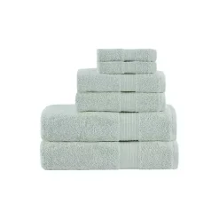 Kirklands Home Seafoam Organic Cotton 6-pc. Towel Set Blue Clearance