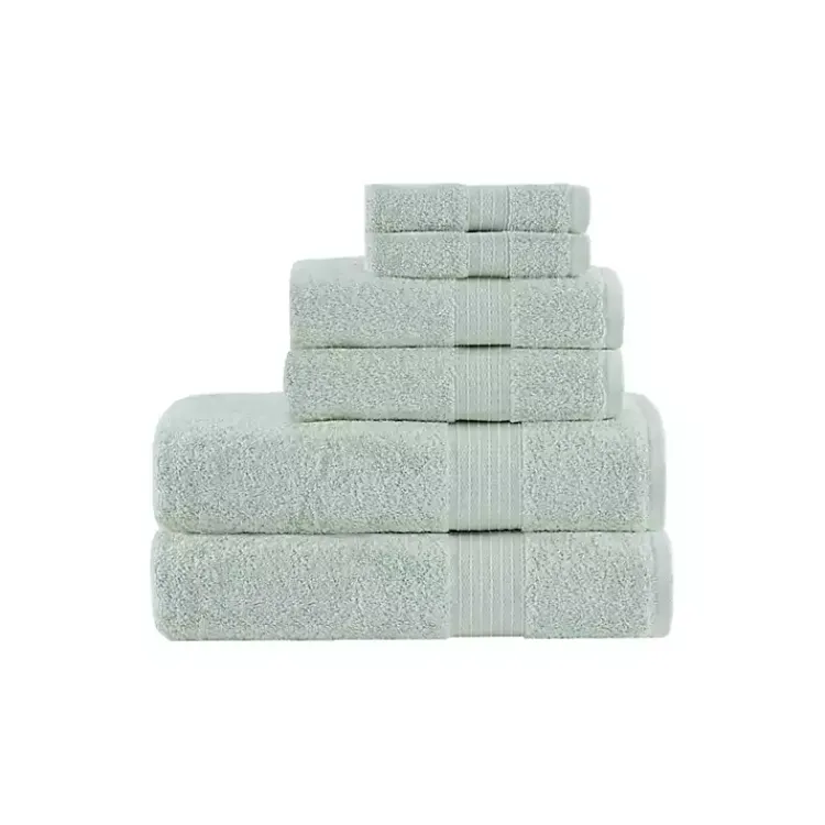 Kirklands Home Seafoam Organic Cotton 6-pc. Towel Set Blue Clearance