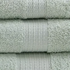 Kirklands Home Seafoam Organic Cotton 6-pc. Towel Set Blue Clearance