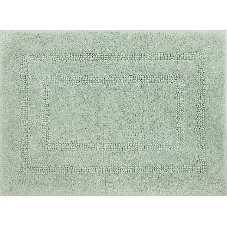 Kirklands Home Seaglass Reversible Cotton Bath Mat, 45 in. Green Hot