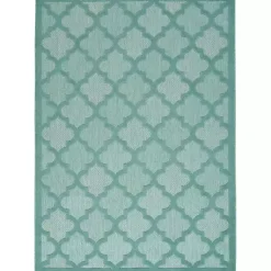 Kirklands Home Seaglass Trellis Outdoor Area Rug, 5x7 Clearance