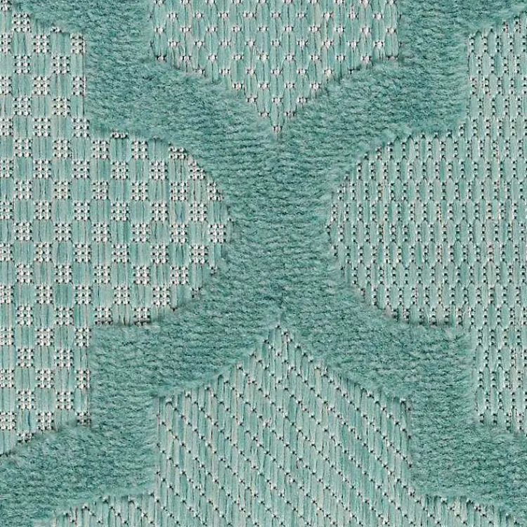 Kirklands Home Seaglass Trellis Outdoor Area Rug, 5x7 Clearance