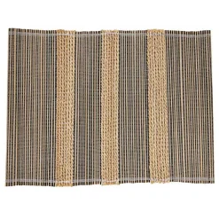 Kirklands Home Seagrass Striped 4-pc. Placemat Set New