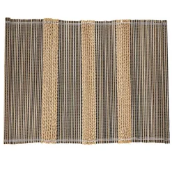 Kirklands Home Seagrass Striped 4-pc. Placemat Set New