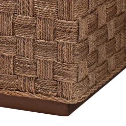 Kirklands Home Seagrass Wrapped Coffee Table Brown New