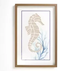 Kirklands Home Seahorse Shadowbox Wall Plaque Outlet