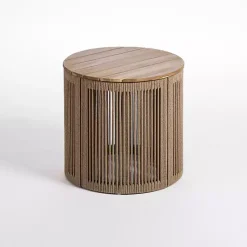 Kirklands Home Seaside Outdoor Accent Table Brown Hot