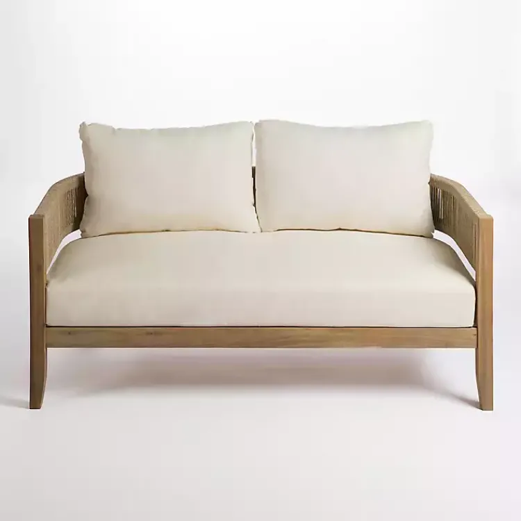 Kirklands Home Seaside Outdoor Settee New