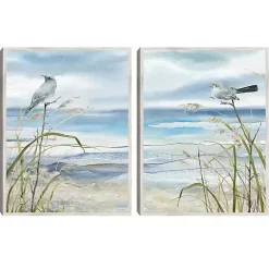 Kirklands Home Seaside Rest Framed Canvas Art Prints, Set of 2 Blue Best