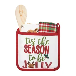 Christmas Dining & Entertaining>Kirklands Home Season to be Jolly 4-pc. Pot Holder and Towel Set