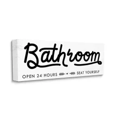 Kirklands Home Seat Yourself Sign Canvas Art Print