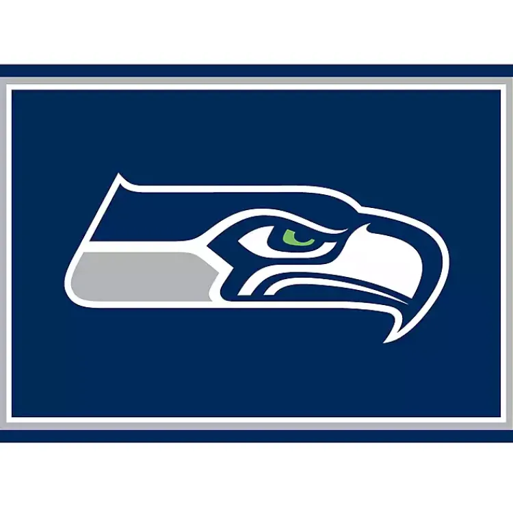 Kirklands Home Seattle Seahawks Area Rug, 3x4 Blue Outlet