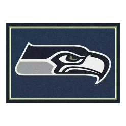 Kirklands Home Seattle Seahawks Area Rug, 4x6 Blue Hot