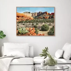 Kirklands Home Sedona Framed Canvas Art Print Sale