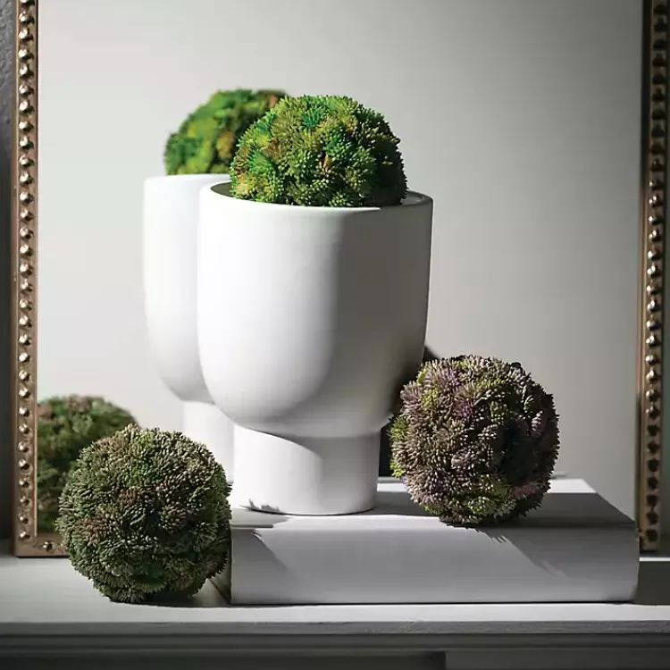Bowl Filler>Kirklands Home Sedum Succulent Orbs, Set of 3