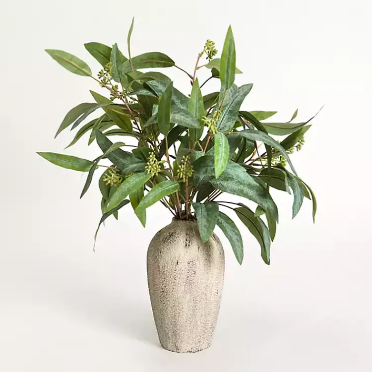 Arrangements & Greenery>Kirklands Home Seeded Eucalyptus ery Arrangement Green