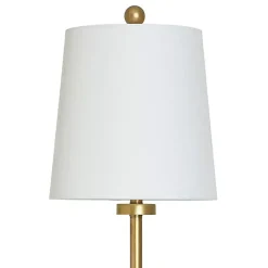 Kirklands Home Seeded Glass & Metal Buffet Lamp Gold Sale