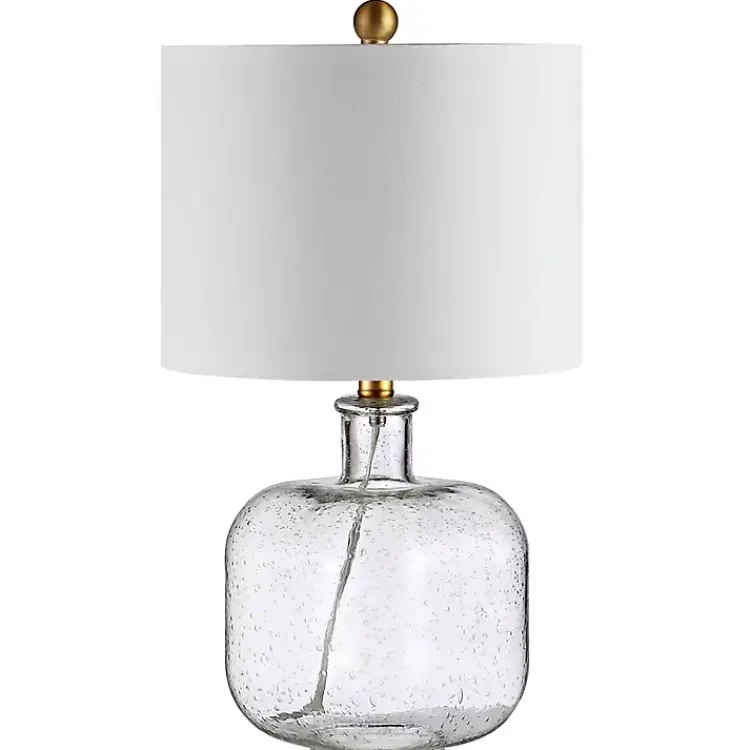 Kirklands Home Seeded Glass Armena Table Lamp White Sale