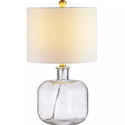 Kirklands Home Seeded Glass Armena Table Lamp White Sale