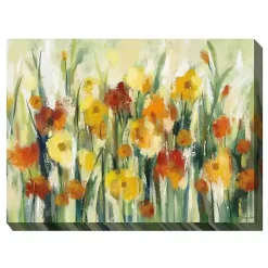 Kirklands Home September Flowers Outdoor Canvas Art Print New