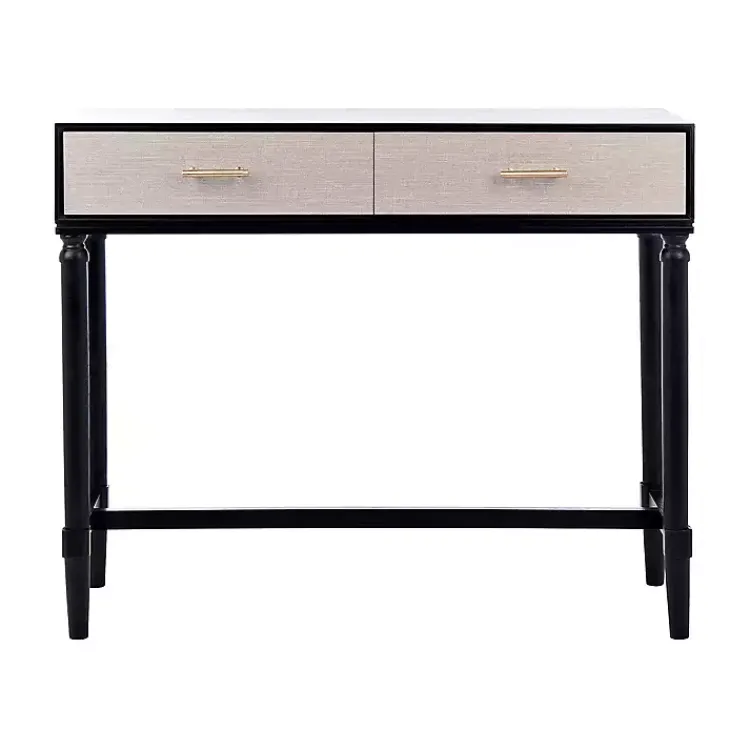 Kirklands Home Serena 2-Drawer Console Table Black Hot