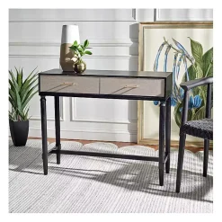 Kirklands Home Serena 2-Drawer Console Table Black Hot
