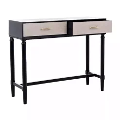 Kirklands Home Serena 2-Drawer Console Table Black Hot