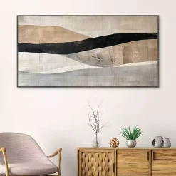Kirklands Home Serene Abstract Landscape Framed Canvas Art Print Hot