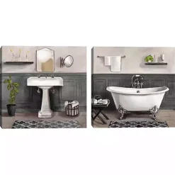 Kirklands Home Serene Bath 2-pc. Canvas Art Print Set Hot