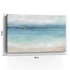 Kirklands Home Serene Sea Landscape Giclee Canvas Art Print Blue Outlet