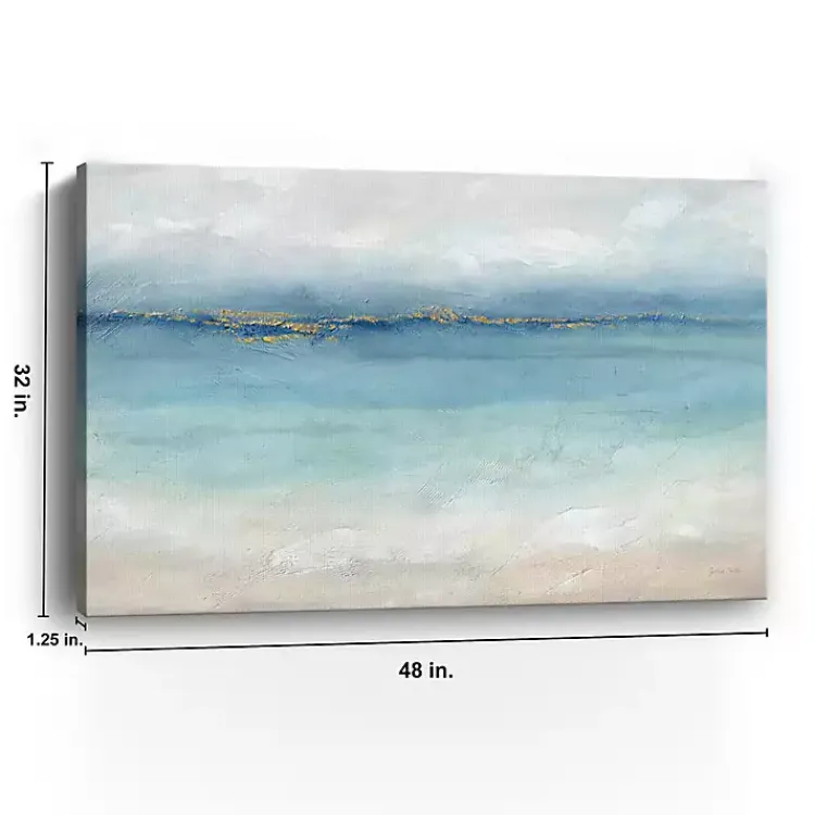 Kirklands Home Serene Sea Landscape Giclee Canvas Art Print Blue Outlet