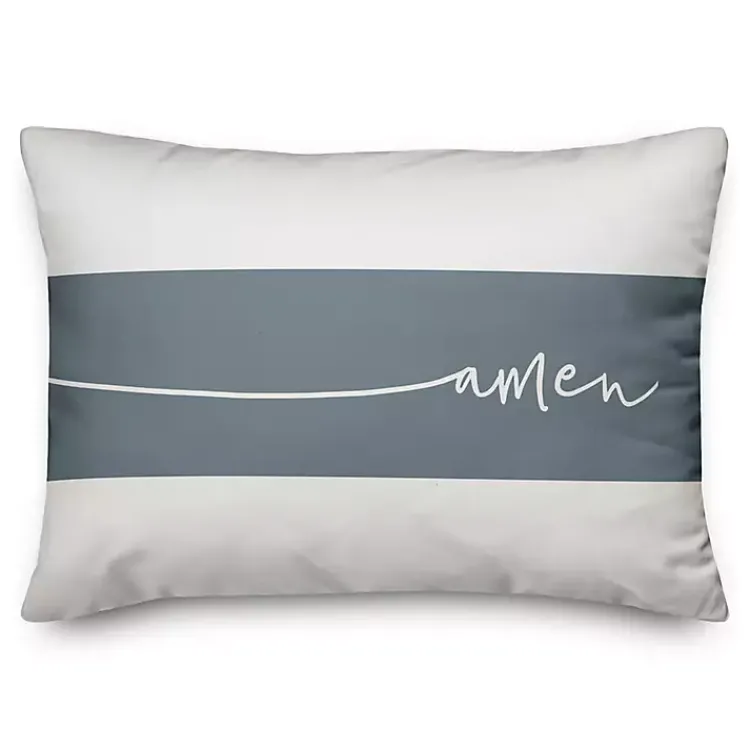 Pillows>Kirklands Home Serenity Prayer Striped Pillow