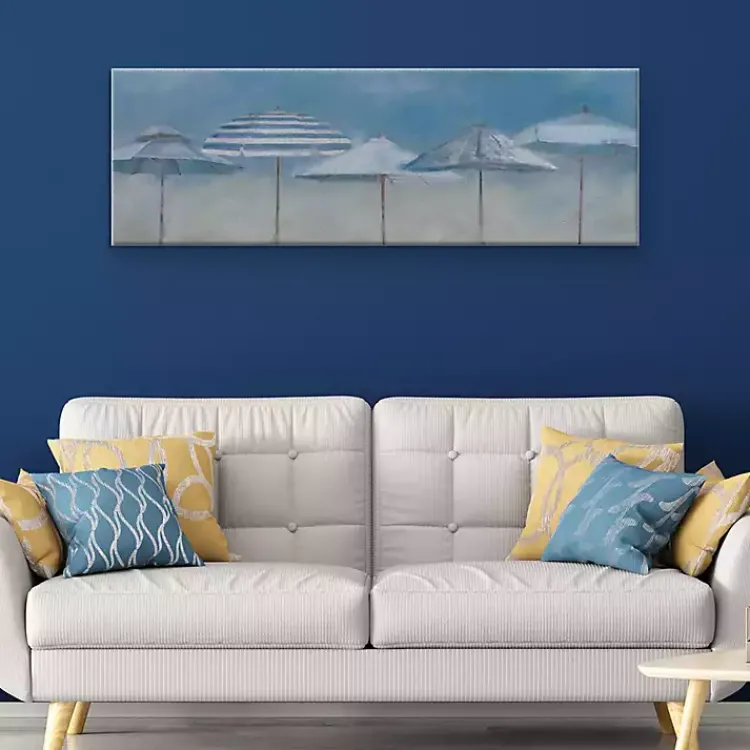 Kirklands Home Shades of Summer Giclee Canvas Art Print Blue New