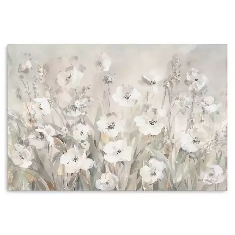 Kirklands Home Shades of Canvas Art Print, 32x48 White Clearance
